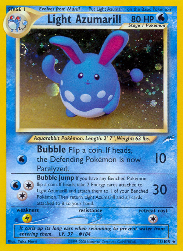 Neo Destiny Holo Light Azumarill #13/105 unlimited